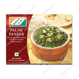Rajbhog Palak Paneer Frozen, 283 Grams