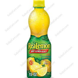 Realemon Lemon Juice, 15 Oz
