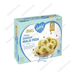 Vadilal Danedar Peda No Sugar Frozen, 340 Grams