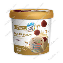 Vadilal Gulab Jamun Mithai Ice Cream, 1 Ltr