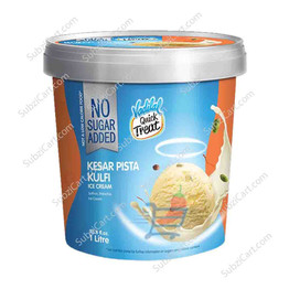 Vadilal No Sugar Kesar Pista Kulfi, 1 Lt