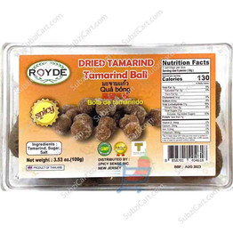 Royde Dried Tamarind Balls Original, 100 Grams