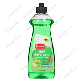 Krasdale Dish Detergent Green, 14 Oz