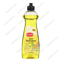 Krasdale Dish Detergent Lemon, 14 Oz