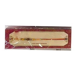 Rakhi With Beads And Rudraksha, 1 Piece