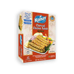 Kaiser Charcoal Chicken Kabab Frozen, 1 Lb