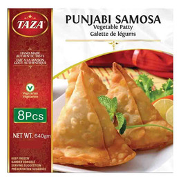 Taza Punjabi Samosa 8 Pc Frozen, 640 Gm