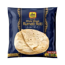 Three Rivers Whole Wheat Rumali Roti Frozen, 13.22 Oz