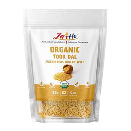 JaiHo Organic Toor Dal, 4 Lb
