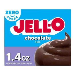 Jello Chocolate Zero Sugar Instant Pudding & Pie Filling, 1.4 Oz