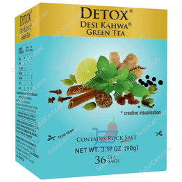 Girnar Detox Desi Kahwa Green Tea, 10 Tea Bags Girnar Detox Desi Kahwa Green Tea, 10 Tea Bags