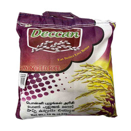 Deccan Sona Masoori Boild Rice, 10 Lb