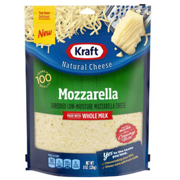 Kraft Mozzarella Whole Milk Cheese, 8 Oz Kraft Mozzarella Whole Milk Cheese, 8 Oz