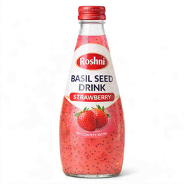 Roshni Basil Seed Drink Strawberry, 300 ML