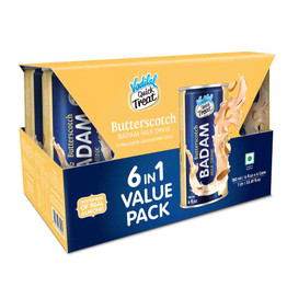 Vadilal Butterscotch Badam Milk, 6 PC
