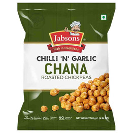Jabsons Chilli N Garlic Chana, 140 Grams