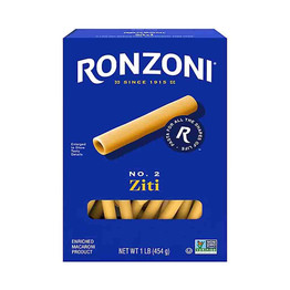 Ronzoni Ziti No 2, 454 Grams