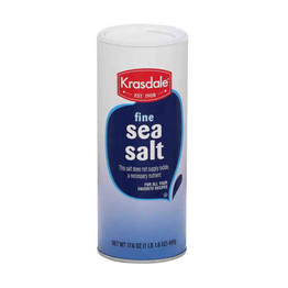 Krasdale Fine Sea Salt, 499 Grams