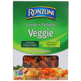 Ronzoni Veggie Tricolour Rotini, 340 Grams