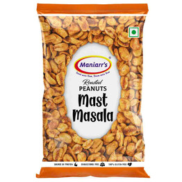 Maniarrs Roasted Peanuts Masala, 80 Grams Maniarrs Roasted Peanuts Masala, 80 Grams