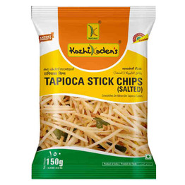 Kozhikodens Tapioca Stick Chips Salted, 150 Grams