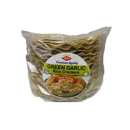 Raju Green Chilli Garlic Rice Cracker, 500 Grams Raju Green Chilli Garlic Rice Cracker, 500 Grams