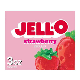 Jell O Gelatin Strawberry, 3 Oz