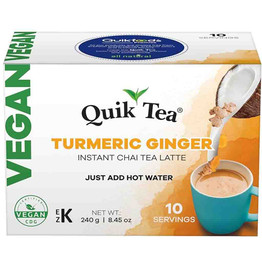 Quik Tea Vegan Turmeric Ginger Chai, 8.45 Oz