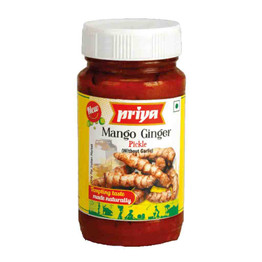 Priya Mango Ginger Pickle No Garlic, 300 Grams Priya Mango Ginger Pickle No Garlic, 300 Grams