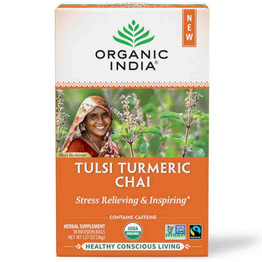 Organic India Tulsi Turmeric Chai, 36 Grams