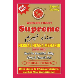 Supreme Herbal Henna Mehandi Wine Red, 150 Grams Supreme Herbal Henna Mehandi Wine Red, 150 Grams
