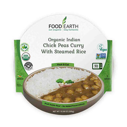 Food Earth Org Indian Chick Peas Curry, 300 Grams