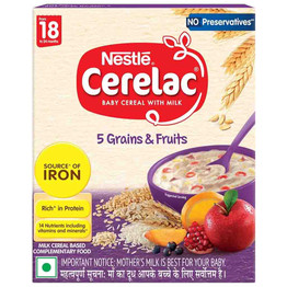 Nestle Cerelac 5 Grain Fruit, 300 Grams