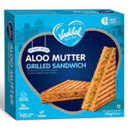 Vadilal Aloo Mutter Grilled Sandwich, 230 Grams
