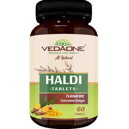 Vedaone Org Turmeric Caplets, 60 Cap