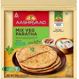 0Aashirvaad Mix Veg Paratha, 400 Grams