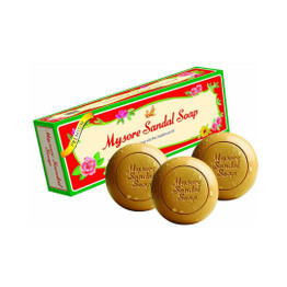 Mysore Sandal Soap Trio, 3 Pc