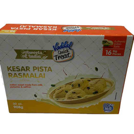 Vadilal Kesar Pista Rasmalai Frozen, 1 Kg
