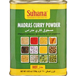 Suhana Madras Curry Powder Hot, 250 Grams