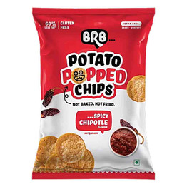 BRB Potato Popped Chips Spicy Chipotle, 48 Grams