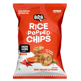 BRB Rice Popped Chips Peri Peri, 48 Grams