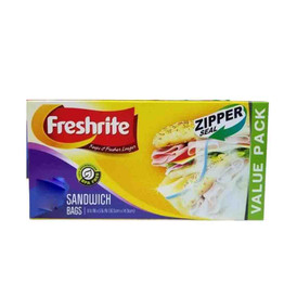 Freshrite Zip Lock Bag, 25 PC