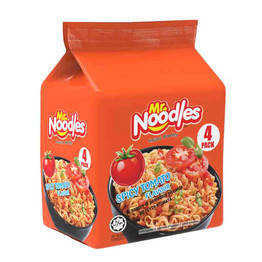 Mr Noodles Spicy Tomato Flavour, 4 Pack