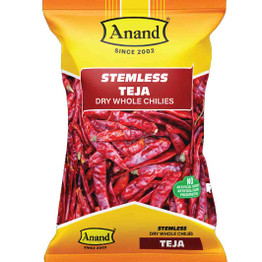 Anand Teja Stemless Whole Chilli, 400 Grams