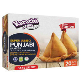 Karachi Potato Super Jumbo Samosa, 20 PCS