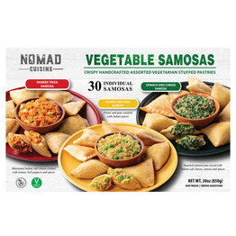 Nomad Cuisine Veg Samosa 30 Pc, 30 PC