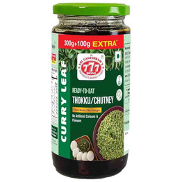 777 Curry Leaf Thokku Chutney, 400 Grams