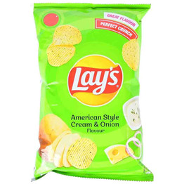 Lays America Style Cream Onion, 190 Grams