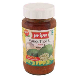 Priya Mango Thokku Pickle No Garlic, 300 Grams