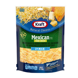 Kraft Mexican Cheese Shredded, 7 Oz